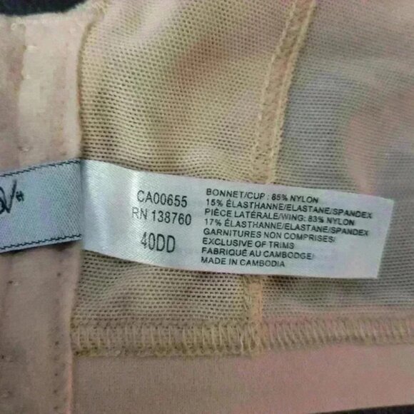 Voglo Sofia Size 40DD  Underwire Lace Satin Bra - Picture 5 of 5